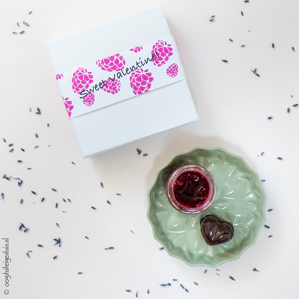 Valentijns Bonbons met Frambozen-lavendeljam